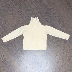 Cream Turtleneck Sweater